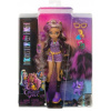 Mattel - Bábika Monster High Clawdeen Wolf s fialovými pruhovanými vlasmi a psom