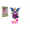 Teddies Bábika s krídlami kĺbová s doplnkami plast 30cm 2 druhy v krabici 20,5 x 32 x 6cm
