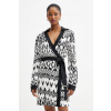 Šaty Marciano Guess BRITNEY biela farba, mini, rovný strih, 5YGK14 7352A 5YGK14.7352A 34