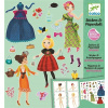 Djeco Samolepková set Módna návrhárka