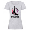 Tričko na pilates - Sivá