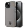 DKNY PU Leather Stack Logo Magsafe pre iPhone 15 Grey (DKHMP15SPSMCSLE)
