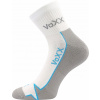 VoXX LOCATOR B / Športové bavlnené ponožky, zosilnené chodidlo - biela / modrá 35-38