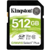 Kingston SDXC Canvas Select Plus 512GB 100R Class 10 UHS-I SDS2/512GB