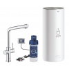 Grohe Red - Drezová batéria Duo s ohrevom vody a filtráciou, zásobník L, chróm 30325001