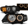 BMW X5 E53 99-03 - predné čierna svetlá ANGEL EYES a LED smerovky pre xenon