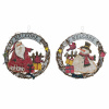 Vianočná ozdoba DKD Home Decor Drevo Lano Dedo mráz (2 pcs) (31 x 4 x 30 cm)