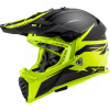 Čierna prilba LS2 MX437 Fast Evo Roar Black H-V Yellow M. (Čierna prilba LS2 MX437 Fast Evo Roar Black H-V Yellow M.)