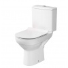 Cersanit City WC kombi s doskou SoftClose, zadný odpad, spodné napúšťanie, CleanOn, biela K35-038