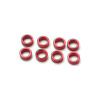 Traxxas dištančný krúžok hliník červený (8)