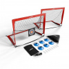 Sada 2 skladacích futbalových bránok 120 × 90 cm, červená