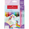Popisovače Faber-Castell Castle set 10+3 Glitter farebné