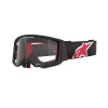brýle SUPERTECH CORP, ALPINESTARS (černá/červená, čiré plexi) 2025 M150-951