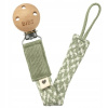Bibs Paci Braid klip na cumlík Sage / Ivory