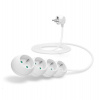 CONNECT IT prodlužovací kabel 230 V, 3 zásuvky, 1,5 m, bez vypínače (bílý) (CI-1319)