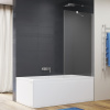 SANSWISS EASY Pevná vaňová zástena aluchróm číre STR4P6B0755007