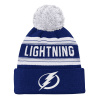 Outerstuff Detská zimná čiapka Tampa Bay Lightning Jacquard Cuffed Knit With Pom