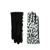 ArtOfPolo dámske rukavice Leopard Biele