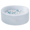 Caramella Baby Blue detský suchý bazén s guličkami 90x30cm - bledomodrý