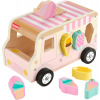 Fisher-Price Nákladné auto so zmrzlinou Hračka Na Triedenie tvarov Drevená hračka HXT86