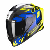 Moto přilba SCORPION EXO-R1 EVO CARBON AIR SUPRA černo/neonově žluto/modrá L