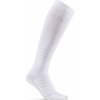 Kompresní podkolenky CRAFT ADV Dry Compression - bílá Velikost: 34-36