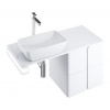 Ravak BALANCE SD Skrinka pod umývadlo SD 50x50x46,5cm, biela/biela+Cleaner X000001364