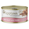 APW APPLAWS Natural Cat Food Tuniak s krevettami – mokré krmivo pre mačky – 156 g