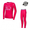 Detské tričko s dlhým rukávom + šortky Sensor DOUBLE FACE SET ADVENTURE magenta 110