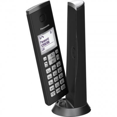 Panasonic KX-TGK210 bezdrôtový pevný telefón (nechcený blokátor hovorov, polyfónne zvonenie, 1,5" LCD displej, režim ECO), čierna
