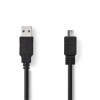 Nedis Nedis CCGB60500BK30 - USB 2.0 kabel | A Zástrčka - Micro B Zástrčka | 3 m | Černá barva