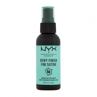 NYX Professional Makeup Dewy Finish osvěžující fixační sprej na make-up 60 ml