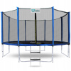 INLEA PREMIUM Jump Trampolína 366 cm s vonkajšou ochrannou sieťou - modrá
