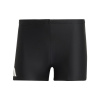 adidas Solid Swim Boxers Mens Black/White 38