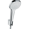 HANSGROHE Croma E sprchová súprava, ručná sprcha 1jet 110 x 110 mm, sprchový držiak a sprchová hadica 160 cm, biela/chróm, 26412400