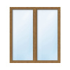 Balkónové dvere plastové dvojkrídlové ARON Basic biele 1250 x 1900 mm DIN ľavé