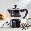 BIALETTI Moka Express pre 3 šálky espressa (3 tz) čierna - hliníkový tlakový kávovar