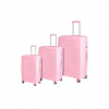 Set kufrov PREMIUM 3-dielny rúžový