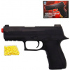 Kuličková pištoľ 20 cm čierny revolver na guličky set s nábojmi
