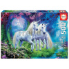 Educa puzzle Unicorns in the forest 500 dielov a fix lepidlo 17648