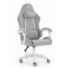 Látkové sivo-biele herné kreslo HELLS CHAIR HC-1008 2.0, HC__5907196010941