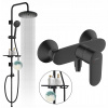 Dažďová sprcha ČIERNA + sprchová batéria HANSGROHE