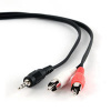 Gembird Kábel prepajaci jack 3,5mm na 2x RCA (cinch) 2.5m