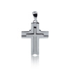 Strieborný prívesok kríž v kríži
