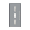 Hliníkovo-oceľové vchodové dvere pasívne Artemis 110 x 210 cm P sivé