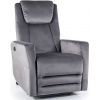 Signal Relaxační polohovací kreslo ADONIS VELVET šedé