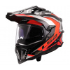 LS2 MX701 Explorer Carbon FRONTIER II Gloss Orange
