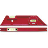 BMI Trapez-Wasserwaage Kunststoff 25cm rot mit Magnet 684025003M magnetická vodováha s magnetom 0.5 mm/m; 684025003M
