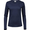 TEE JAYS TJ590 / Dámske tričko s dlhým rukávom - navy XXL