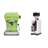 Ascaso Dream ONE, Fresh Pistachio + Eureka Mignon Zero, CR white